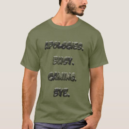 Busy Gaming T-shirt - Gift för spelare