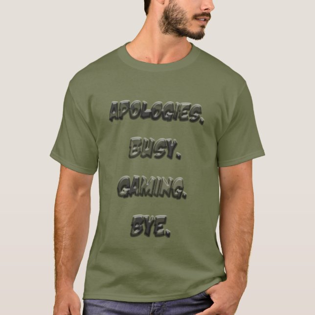Busy Gaming T-shirt - Gift för spelare (Framsida)