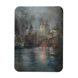 Busy Harbour (av Glenn Cooper Henshaw) Magnet