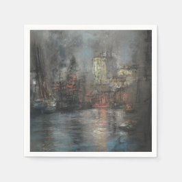 Busy Harbour (av Glenn Cooper Henshaw) Pappersservett