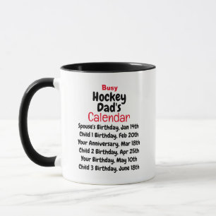 Busy Hockey Pappa Kalendar Mugg