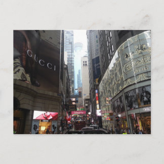 Busy Hong Kong Street Vykort