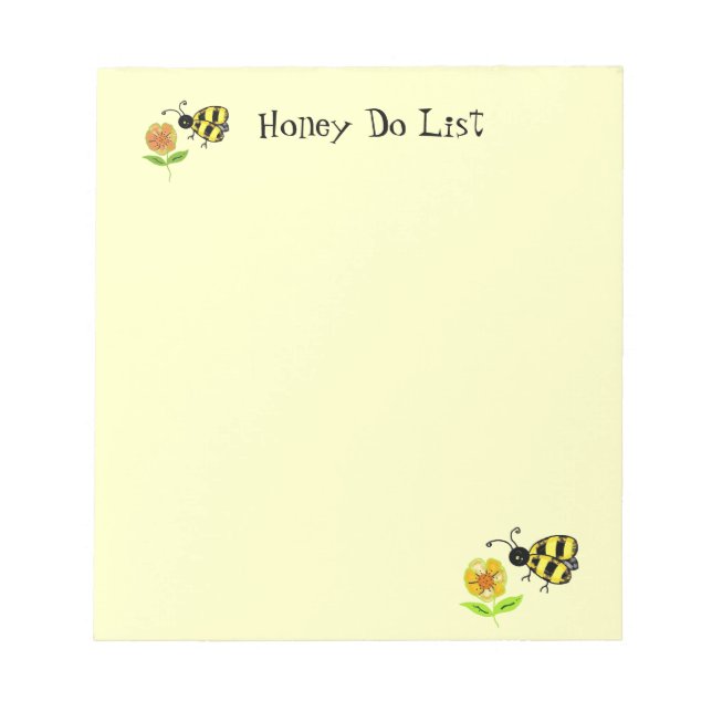 Busy Humla Honung Do List Anteckningsblock (Framsida)