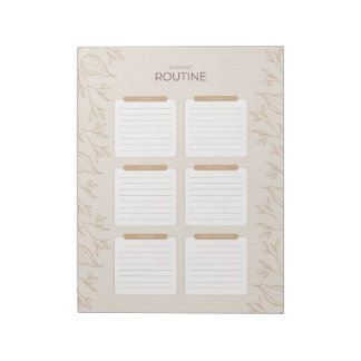 Busy Jewish Mamma Weekly Workout Routine Planner 2 Anteckningsblock