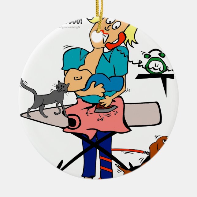 Busy Mamma Julgransprydnad Keramik (Framsidan)