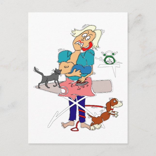 Busy Mamma Mors dag, ZSSG Vykort (Framsida)