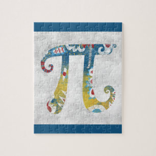 Busy Pi Symbol Jigszle Puzzle Pussel