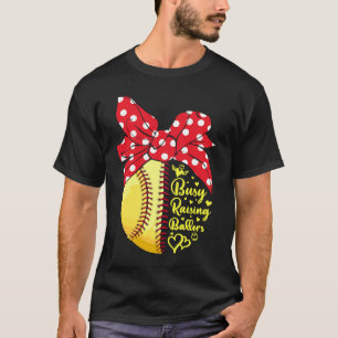 Busy Raising Ballers Funny Softball Baseball Women T Shirt