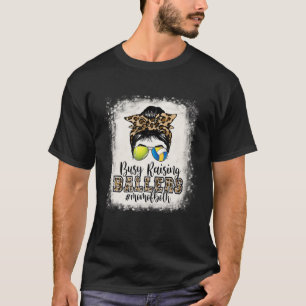 Busy Raising Ballers Mamma, båda Tennis Volleyball T Shirt