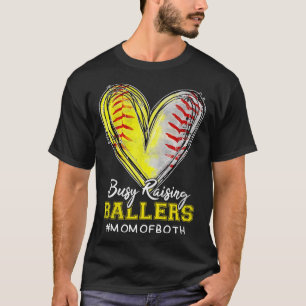 Busy Raising Llers Heart Mamma of Båda Softll Sell T Shirt