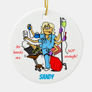 Busy-sjuksköterska, ornament