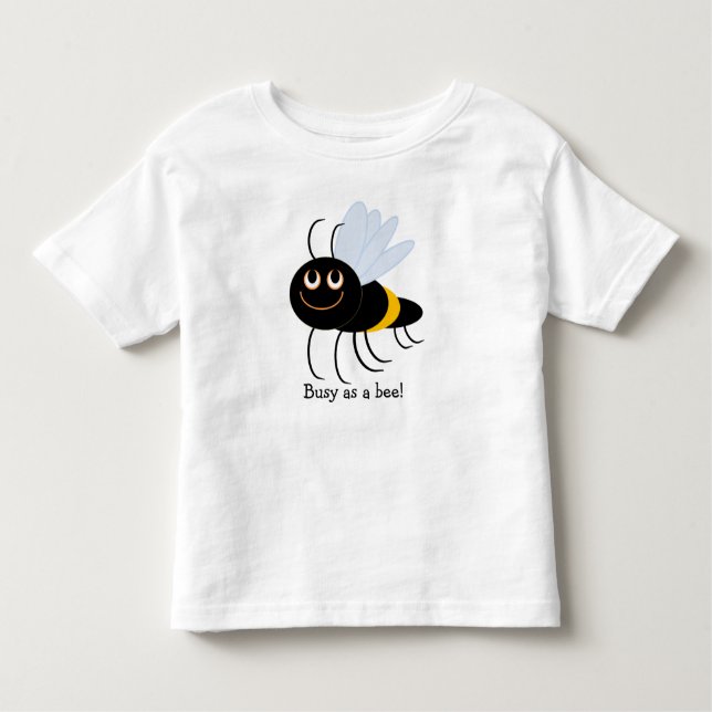 Busy som Bee BuzzOm Bees Cotton Småbarn T-shirt (Framsida)