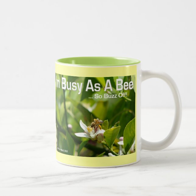 Busy som Bee, så Buzz Av - Mugg (Höger)