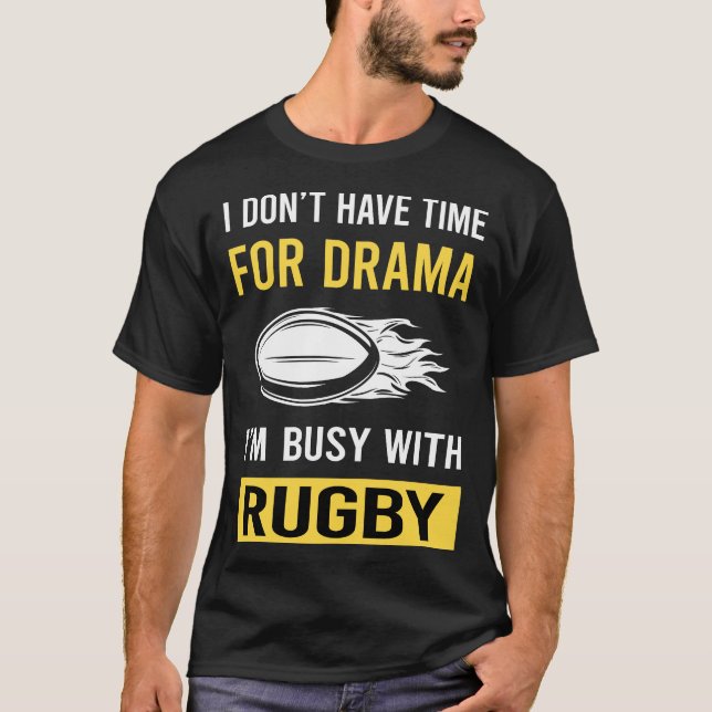 Busy with Rugby T Shirt (Framsida)