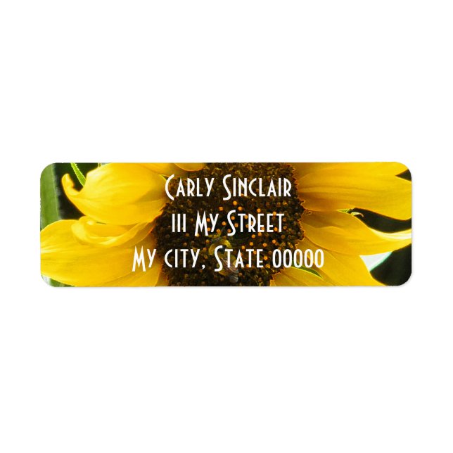 BusyBee_Accented kanter Returadress Etikett (Framsidan)