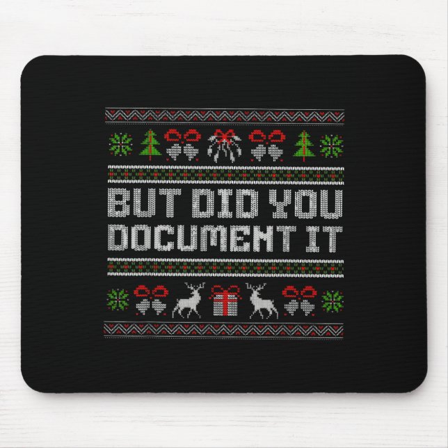 But Did You Doent It Funny Office Christmas Ugly  Musmatta (Framsidan)