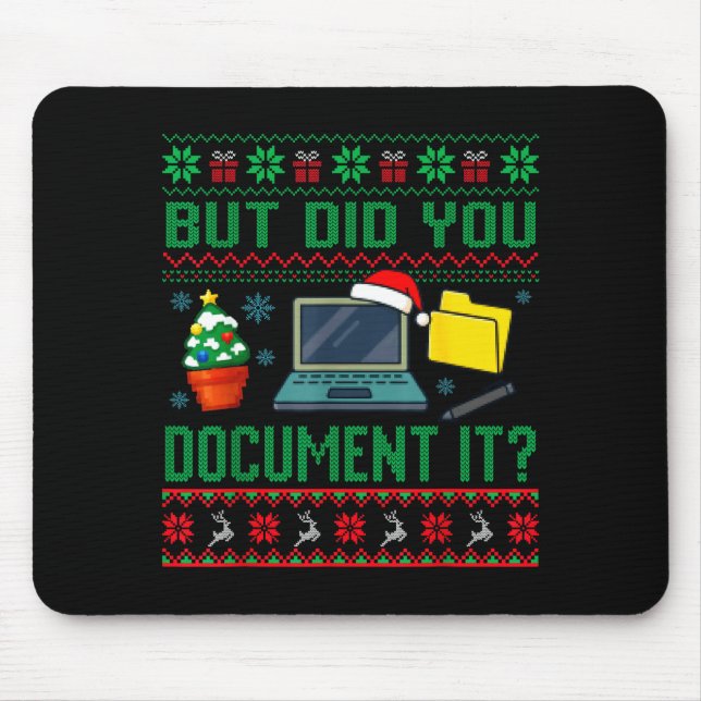 But Did You Doent It Funny Office Christmas Ugly S Musmatta (Framsidan)