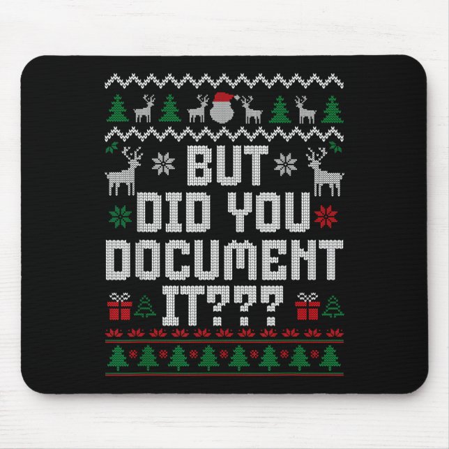 But Did You Doent It Funny Office Christmas Ugly S Musmatta (Framsidan)