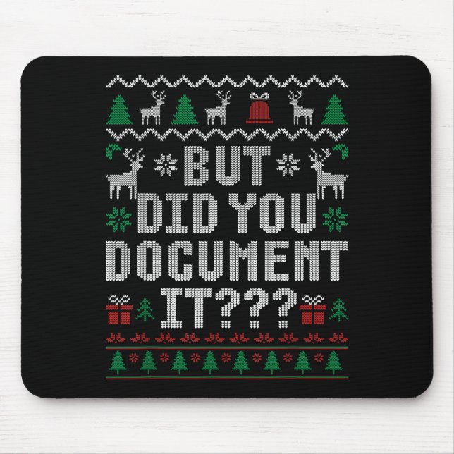 But Did You Doent It Funny Office Christmas Ugly S Musmatta (Framsidan)