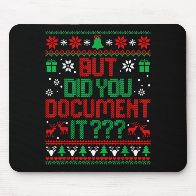 But Did You Doent It Funny Office Christmas Ugly S Musmatta (Framsidan)