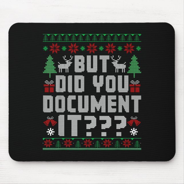 But Did You Doent It Funny Office Christmas Ugly S Musmatta (Framsidan)
