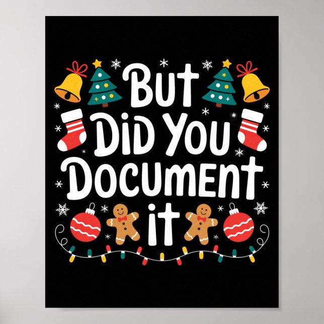 But Did You Doent It Funny Office Christmas Ugly S Poster (Framsidan)