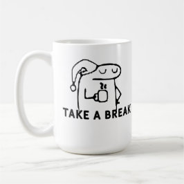 But First, Coffee Break Hand Drawn Kaffemugg