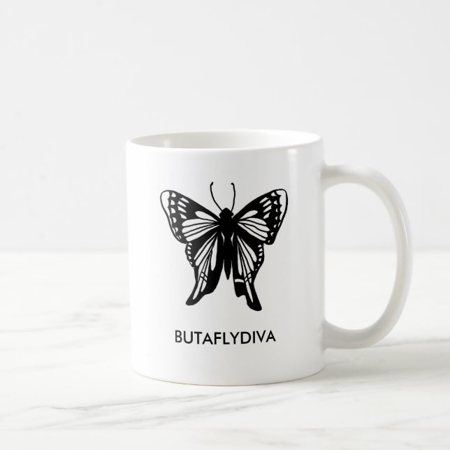 BUTAFLYDIVA-mugg Kaffemugg (Höger)