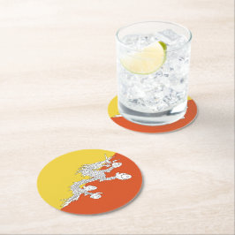 Butane flagga underlägg papper rund