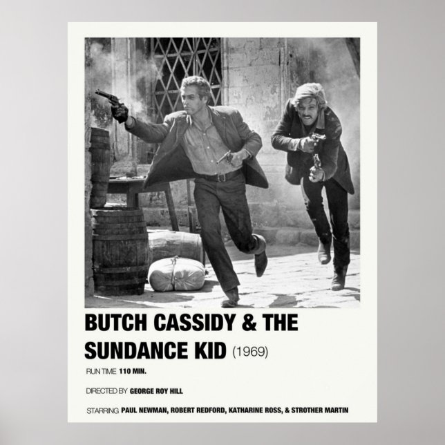 Butch Cassidy och Sundance Kid 1969 Alternat Poster (Framsidan)