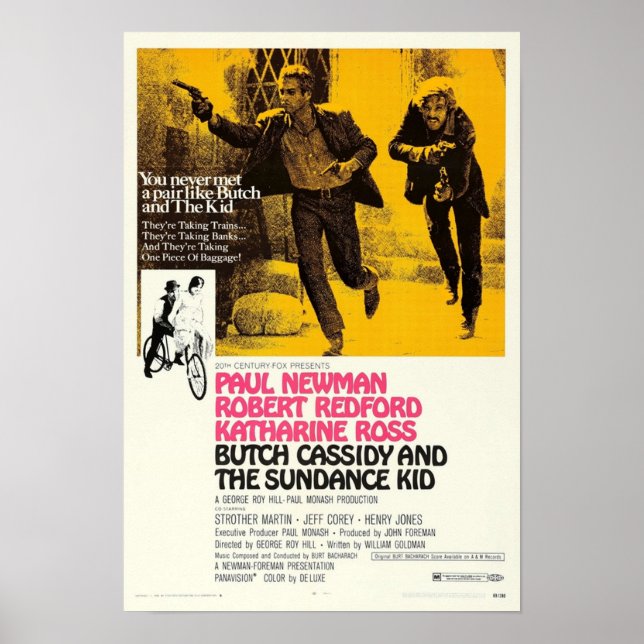 Butch Cassidy och Sundance Kid Poster (Framsidan)