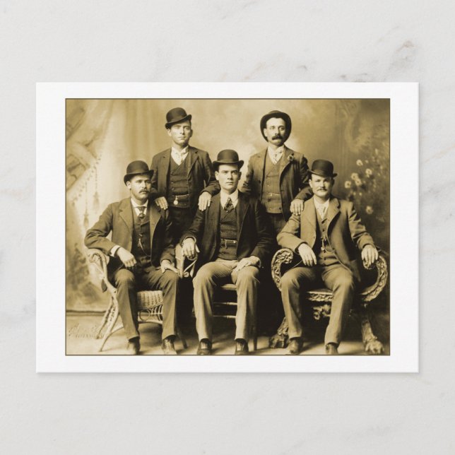 Butch Cassidy och Vild Bunch Vykort (Framsida)