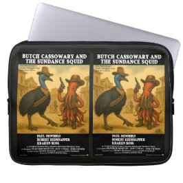 Butch Cassowary & den svarta bläckfisken Laptop Fodral
