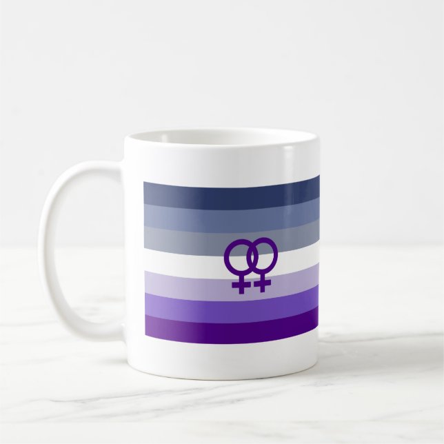 Butch Lesbisk Kärlek WLW Pride Kaffemugg (Vänster)
