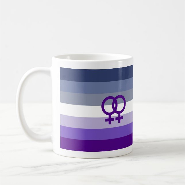 Butch Lesbisk Kärlek WLW Pride Kaffemugg (Vänster)