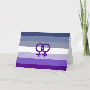 Butch Lesbisk Kärlek WLW Pride Kort