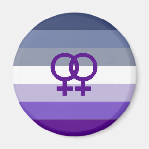 Butch Lesbisk Kärlek WLW Pride Magnet