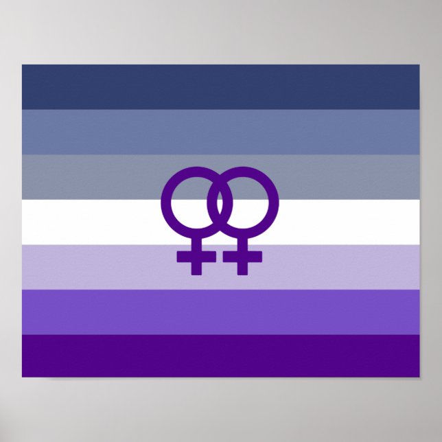 Butch Lesbisk Kärlek WLW Pride Poster (Framsidan)