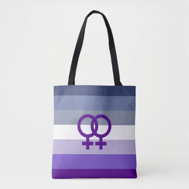 Butch Lesbisk Kärlek WLW Pride Tygkasse (Framsida)