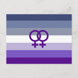 Butch Lesbisk Kärlek WLW Pride Vykort