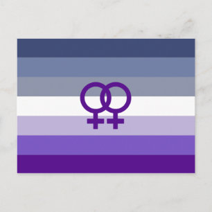 Butch Lesbisk Kärlek WLW Pride Vykort