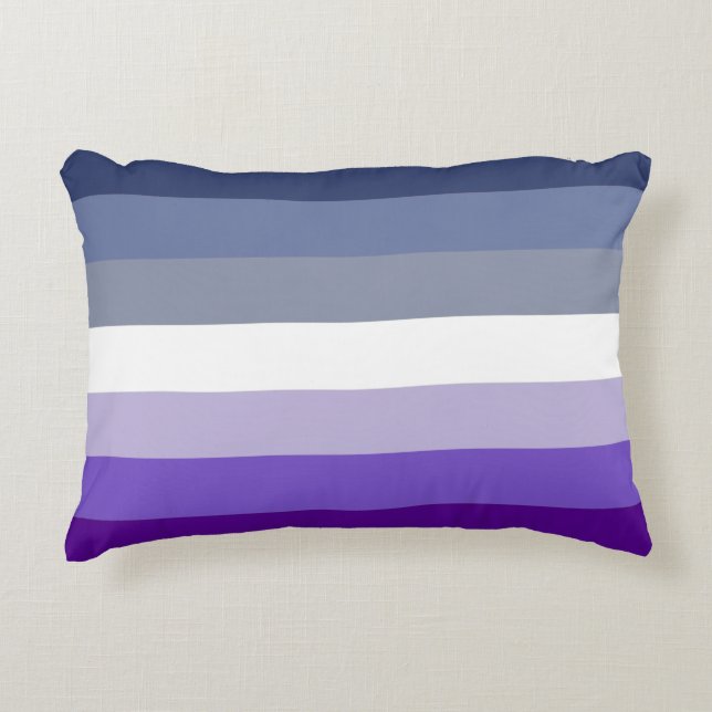 Butch Lesbisk Pride Flagga Prydnadskudde (Framsidan)