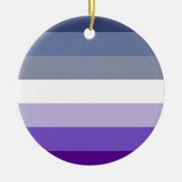 Butch Lesbisk Prideflagga Julgransprydnad Keramik