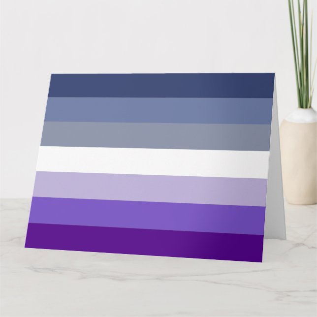 Butch Lesbisk Prideflagga Kort (Framsida)