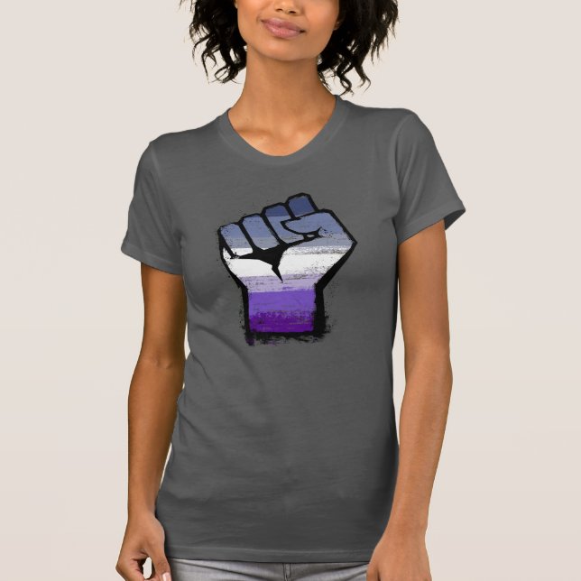 Butch Lesbisk Stolthet Näve T Shirt (Framsida)