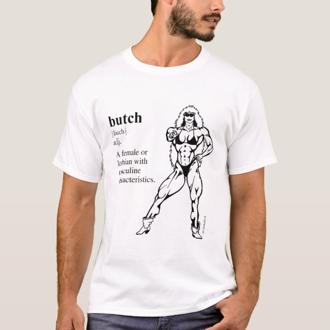 BUTCH (lesbisk) Tee (Framsida)