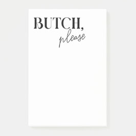 Butch Masc Lesbian Wife Gift Anniversary Honey Do  Post-it Block