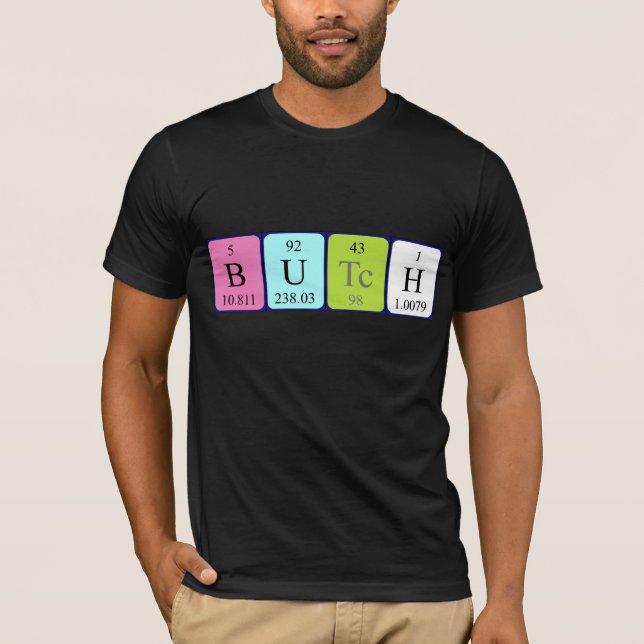 Butch Periodisk bord namn-skjorta Tröja (Framsida)