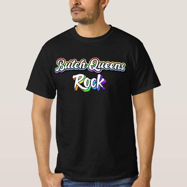 Butch Queens sten T Shirt (Framsida)