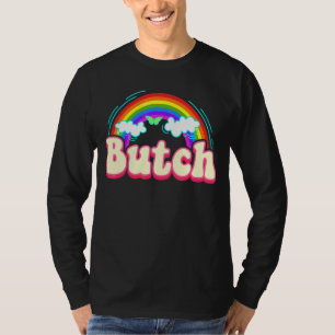 Butch Rainbow Butches Femme Lesbisk Pride Tomboy Q T Shirt
